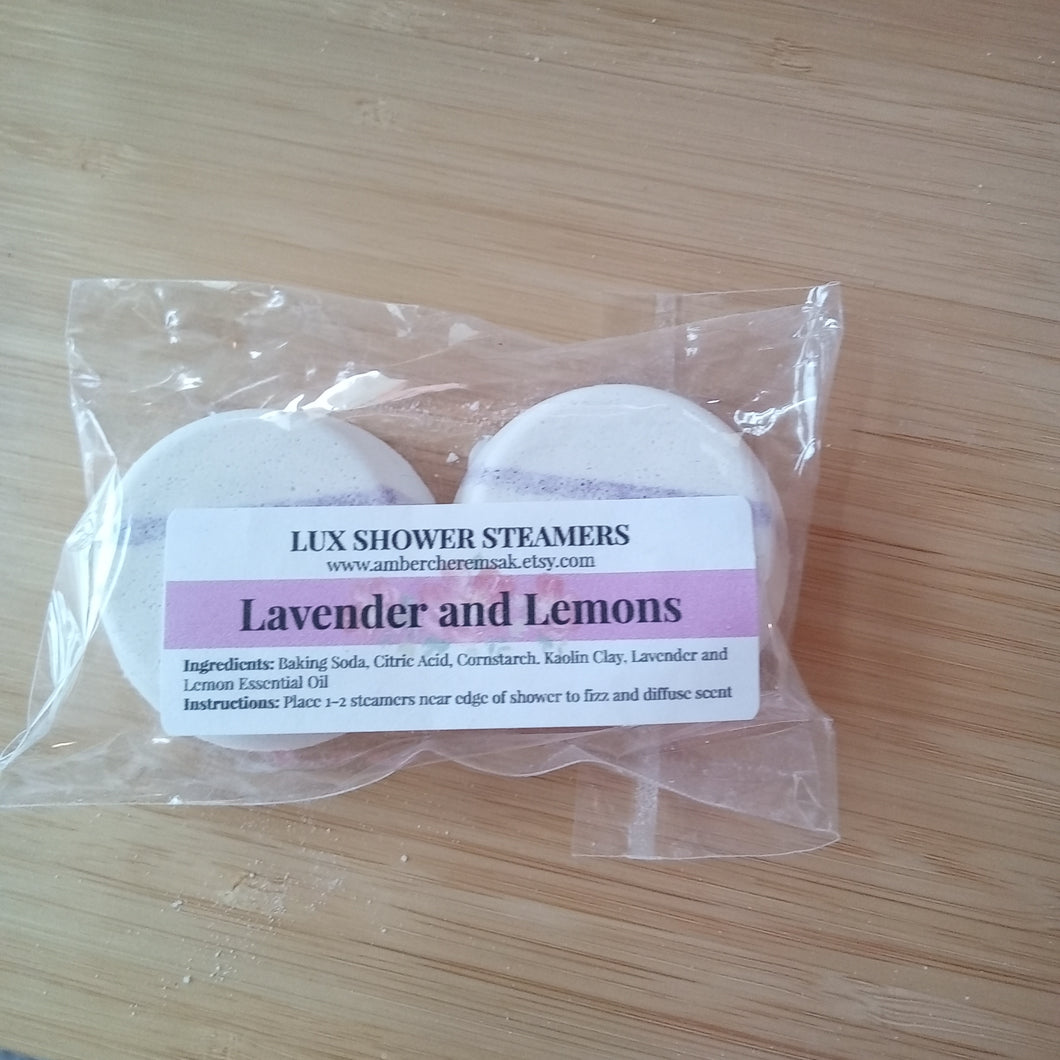 Lavender and lemon shower steamer