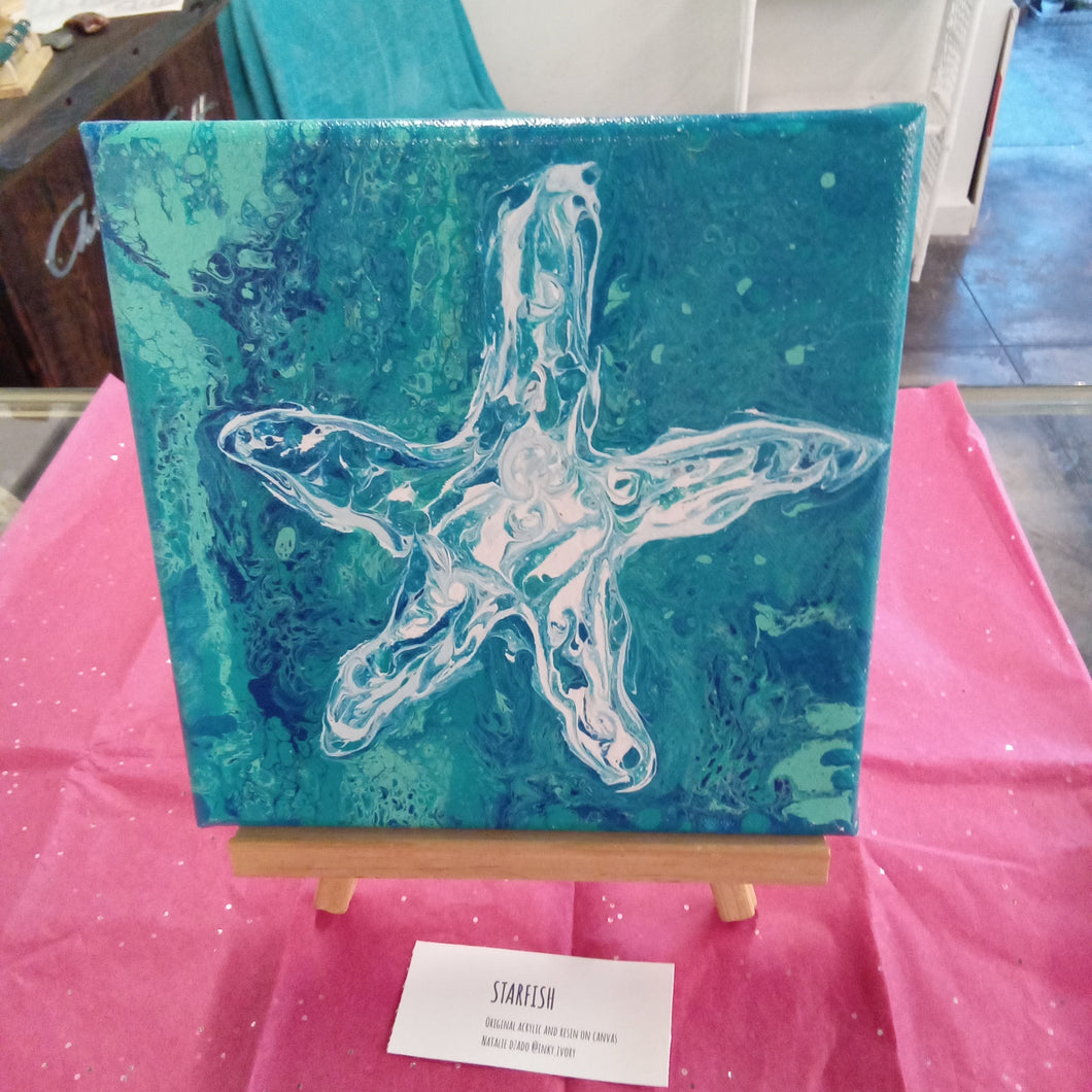 Starfish canvas painting