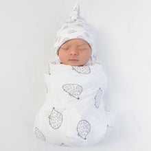 Load image into Gallery viewer, Hedgehog Soft Black Muslin Swaddle Blanket, Premium Cotton
