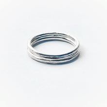 Load image into Gallery viewer, Sterling silver stacking ring pair

