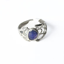 Load image into Gallery viewer, Sterling silver and tanzanite ring
