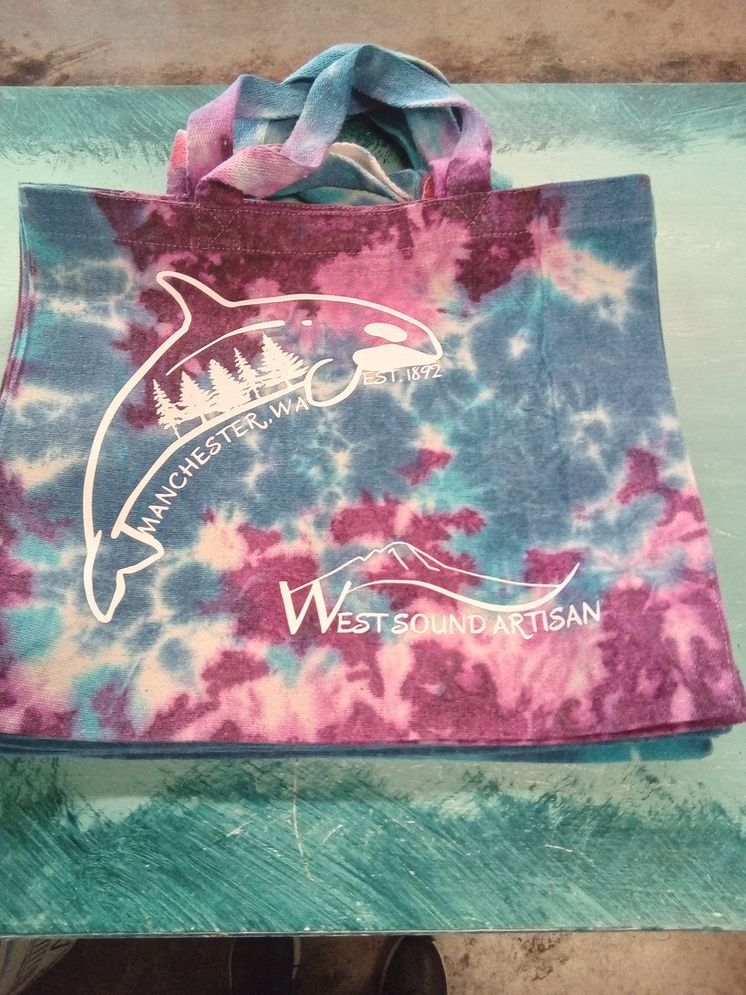 Tye dye tote bag