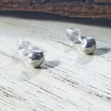 Load image into Gallery viewer, Ball stud sterling silver earrings
