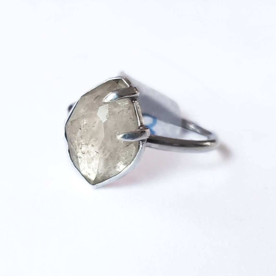 Sterling silver and quartz ring